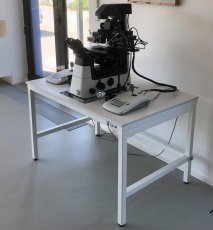 LFM75 Lab Antivibration table with central position for the microscope - pasive