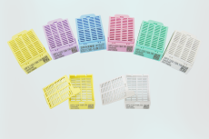 Embedding Cassette, lid separate 90 in tube, yellow