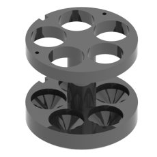 RE 415, 4 Adapters for 20 tubes of 30 ml 4 Adapters for 20 tubes of 30 ml