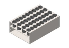 RE 584, 4 Adapters for 144 microtubes of 0,5-0,6 ml. on microplates buckets 4 Adapters for 144 microtubes of 0,5-0,6 ml. on microplates buckets