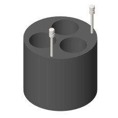 RE 613, 4 Adapters for 12 conical tubes of 25 ml 4 Adapters for 12 conical tubes of 25 ml.