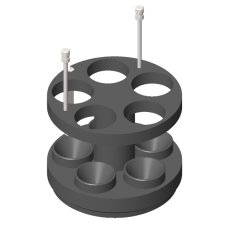 RE 614, 4 Adapters for 20 conical tubes of 25 ml 4 Adapters for 20 conical tubes of 25 ml.