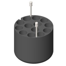 RE 623, 4 Adapters for 52 tubes of 10 ml. vacuum or 15 ml 4 Adapters for 52 tubes of 10 ml. vacuum or 15 ml