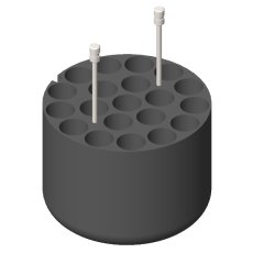 RE 625, 4 Adapters for 80 tubes of 10 ml. vacuum or 15 ml 4 Adapters for 80 tubes of 10 ml. vacuum or 15 ml