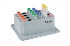 Thermoblock cryogenic vials