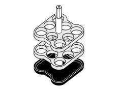 Adapter for 90ml rectagular bucket, 9ml