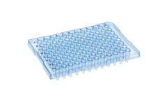 Certified Rigid Thin Wall 96 x 0.2ml Skirted Microplates, Blue