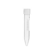 Roundbottom tube 11 ml. PS packed by 10 Conical Tube PP 11 ml