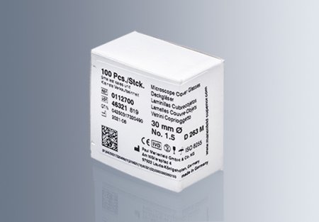 Marienfeld precision cover glasses thickness No. 1.5H (tol. ± 5 μm)