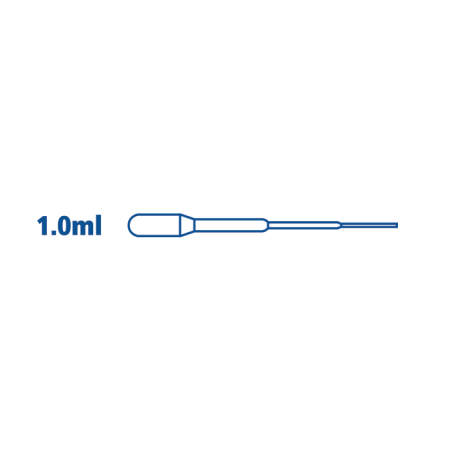 1.0 ml Micro Fine Tip Pasteur Pipette