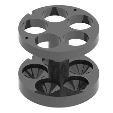RE 415, 4 Adapters for 20 tubes of 30 ml RE 415, 4 Adapters for 20 tubes of 30 ml