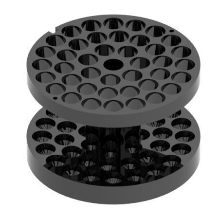 RE 552, 4 Adapters for 168 tubes of 5 ml RE 552, 4 Adapters for 168 tubes of 5 ml