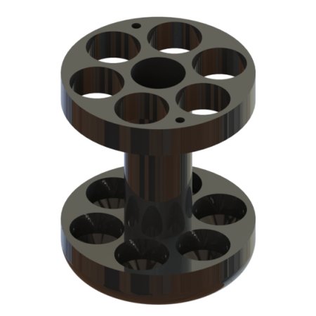 RE 564, 6 Adapters for 42 tubes of 10 ml. vacuum, 15 ml. vacuum or 15 ml