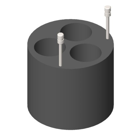 RE 613, 4 Adapters for 12 conical tubes of 25 ml RE 613, 4 Adapters for 12 conical tubes of 25 ml