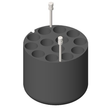 RE 623, 4 Adapters for 52 tubes of 10 ml. vacuum or 15 ml