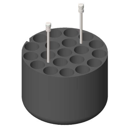 RE 625, 4 Adapters for 80 tubes of 10 ml. vacuum or 15 ml