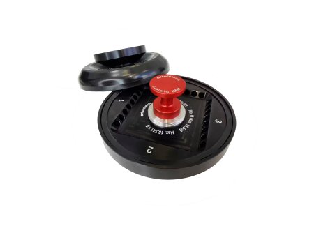 Angle rotor of 45º for 4 strips of 8 microtubes 0,2 ml hermetic