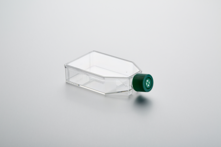 Cultivation flask with vented cap Cultivation flask with vented cap