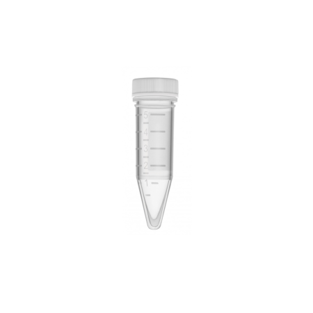 5.0ml, with standard screw cap, conical, natural white, sterile 5.0ml, with standard screw cap, conical, natural white, sterile